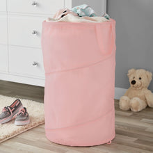 Mainstays Pop-Up Spiral Polyester Laundry Hamper, Pink, Adult - Brands For Less USA