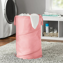 Mainstays Pop-Up Spiral Polyester Laundry Hamper, Pink, Adult - Brands For Less USA