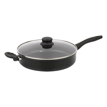 Mainstays4QuartMulti-UseNon-Stick28cmBlackJumboCookerFryingPanwithGlassLid - Brands For Less USA