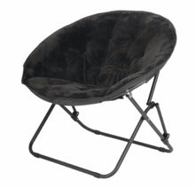 Mainstays Saucer Chair for Kids and Teens, Black