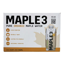 Maple 3 Pure Organic Maple Water, 16.9 fl oz, 12-count