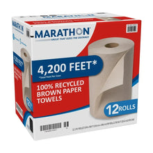 Marathon100_RecycledPaperTowel_Brown_1-Ply_350ftRolls_12-count - Brands For Less USA