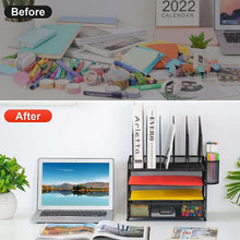 MarbrasseDeskOrganizerwithDrawer-4-TierMeshDeskFileOrganizerwith5VerticalFileHoldersand2PenHolde_1447_2 - Brands For Less USA