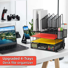 MarbrasseDeskOrganizerwithDrawer-4-TierMeshDeskFileOrganizerwith5VerticalFileHoldersand2PenHolde_2256_3 - Brands For Less USA