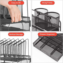 MarbrasseDeskOrganizerwithDrawer-4-TierMeshDeskFileOrganizerwith5VerticalFileHoldersand2PenHolde_5532_5 - Brands For Less USA
