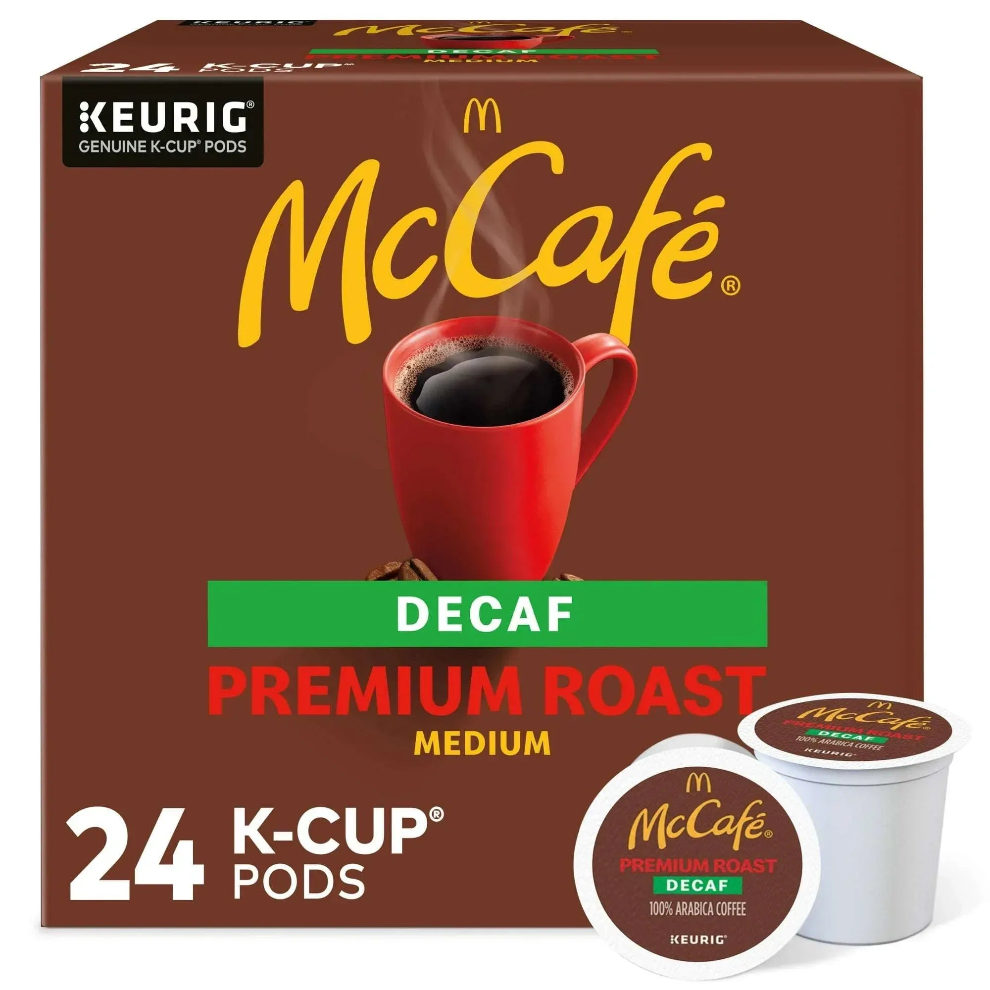 McCafe, Decaf Premium Medium Roast K-Cup Coffee Pods, 24 Count– Brands ...