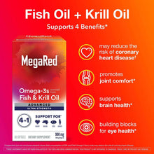 MegaRed Omega-3 Fish & Krill Oil Advanced Softgels, 900mg, 60 ct.