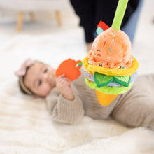 Melissa & Doug Ice Cream Take-Along Clip-On Infant Toy with Sound and Vibration