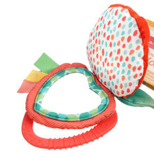 Melissa & Doug Peek-a-Boo Berry Take-Along Toy with Teether, Clip-On Stroller Toy for Baby Ages 12m+