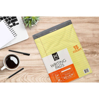 Member'S Mark Legal Writing Pad - Perforated Canary 15-Pack