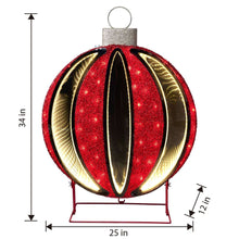 Member's Mark 34" Pre-Lit Red Infinity Light Ornament Decor