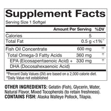 Member's Mark 360mg Omega-3 from Fish Oil MINI Softgels, 300 ct.