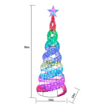 Member's Mark 8' Pre-Lit Iridescent Color-Changing Spiral Tree