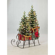Member's Mark Decorative Sleigh with Pre-Lit Topiaries