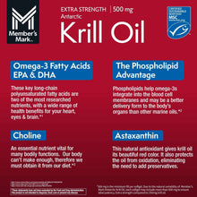 Member's Mark Extra Strength Antarctic Pure Omega-3 Krill Oil, 500 mg, 160 ct.
