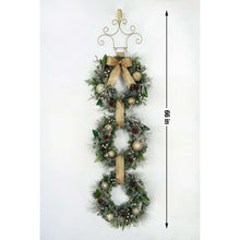 Member's Mark Pre-Lit Flocked Three Wreath Door Hanger