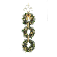 Member's Mark Pre-Lit Flocked Three Wreath Door Hanger