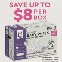 Member's Mark Premium Baby Wipes, Fragrance Free, 12 pk., 1152 Wipes