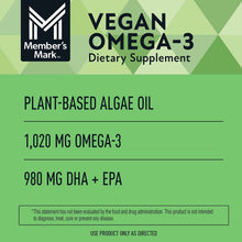 Member’s Mark Vegan Omega-3 Dietary Supplement Softgels, 150 Count