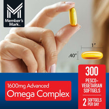 Member's Mark 1600 mg. Advanced Omega Complex Softgels, 300 ct.