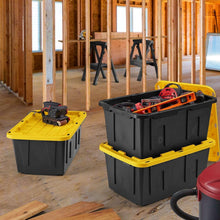 Member's Mark 27 Gallon Heavy-Duty Black and Yellow Storage Tote, 20.6" D x 30.6" W x 14.3" H, 1 pack or 4 pack - Brands For Less USA