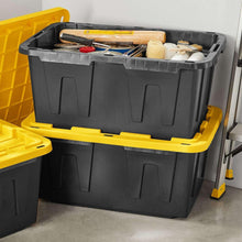 Member's Mark 27 Gallon Heavy-Duty Black and Yellow Storage Tote, 20.6" D x 30.6" W x 14.3" H, 1 pack or 4 pack - Brands For Less USA