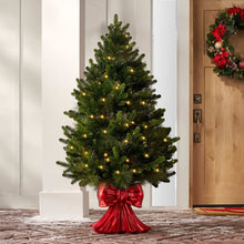 Member's Mark 48" Pre-Lit Topiary in Red Bow Container