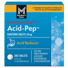 Member’s Mark Acid-Pep Acid Reducer 20 mg Famotidine Tablets, 100 Count per Pack, 2-Pack