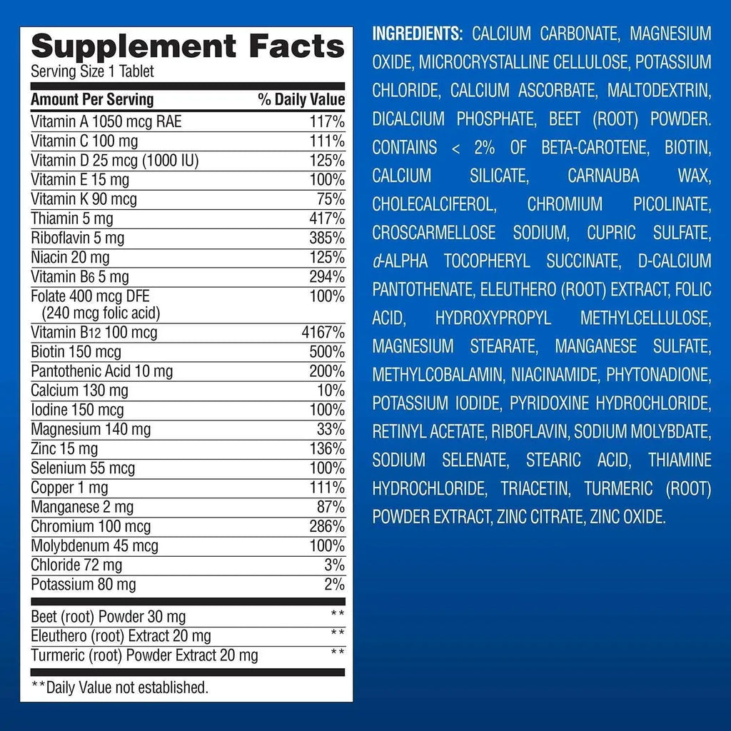 Member's Mark Advanced Men's Multivitamin Tablets, 275 ct.– Brands For ...
