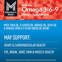 Member's Mark Omega 3-6-9 with Sustainably Sourced Tuna Oil Softgels, 300 ct.