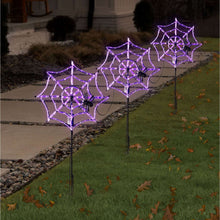 Member's Mark Pre-Lit Spiderweb Lawn Stakes, Set of 3