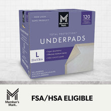 Member's Mark Total Protection Underpads, Large, 120 ct.