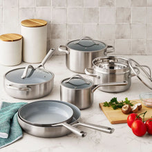 Member's Mark 11-Piece Modern Tri-Ply Cookware Set with Ceramic Coating - Brands For Less USA
