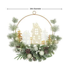 Member's Mark 24" Pre-Lit Village Wreath