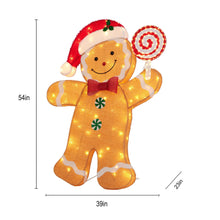 Member's Mark 4.5' Pre-Lit Twinkling Gingerbread Man