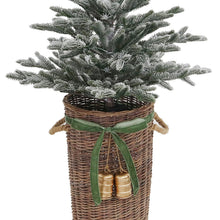 Member's Mark 48" Pre-Lit Flocked Topiary in Woven Basket