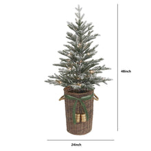 Member's Mark 48" Pre-Lit Flocked Topiary in Woven Basket