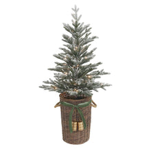 Member's Mark 48" Pre-Lit Flocked Topiary in Woven Basket
