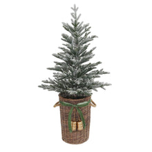 Member's Mark 48" Pre-Lit Flocked Topiary in Woven Basket