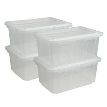Member's Mark 60 Quart Clear Storage Tote, 17.2" D x 25.7" W x 12.0" H, 1 pack or 4 pack - Brands For Less USA