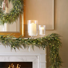 Member's Mark 9' Pre-Lit Cypress Garland with Gold Shimmer