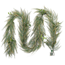 Member's Mark 9' Pre-Lit Cypress Garland with Gold Shimmer