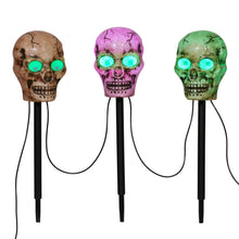 Member's Mark Color Changing Skull Stake Lights, Set of 4