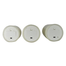 Velas de cera LED móviles sin llama Member's Mark, paquete de 3 unidades.