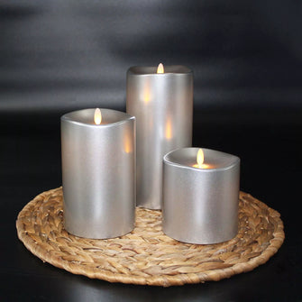 Member's Mark Flameless Moving LED Wax Candles, 3 pc.