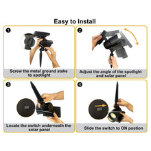 Member's Mark Matte Black LED Solar Spot Lights, 2-pack