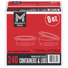 Member's Mark Plastic Deli Containers with Lids 8 oz., 240 ct.