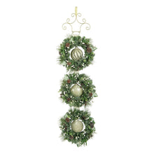 Member's Mark Pre-Lit 3 Wreath Flocked Door Hanger