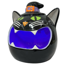 Cuenco de dulces de Halloween de cerámica preiluminado con forma de gato de Member's Mark 