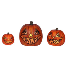 Member's Mark Pre-Lit Flickering Jack-O-Lanterns, Set of 3